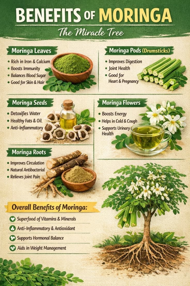 100% Organic Moringa Leaf Powder (Sohanjana)